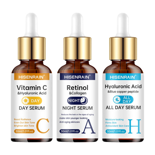 Sérum Trio Anti-Âge & Hydratation — Kit Complet 3-en-1